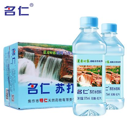 图片 名仁原味苏打水375ml*24/瓶